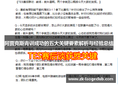 阿贾克斯青训成功的五大关键要素解析与经验总结 阿贾克斯青训成功的五大关键要素解析与经验总结